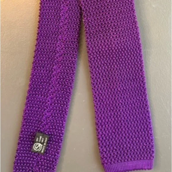 3 Black Silk Knit Ties - BUNDLE - Picture 6 of 6